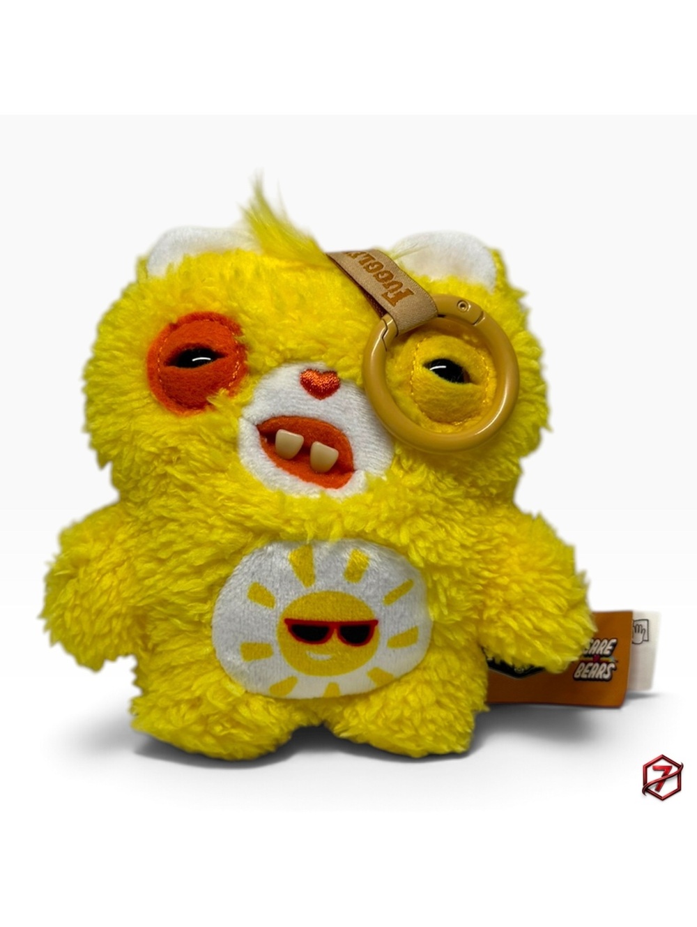2026 ZURU Fuggler x Care Bears Funshine Bear 5” Plush Keyring Bag Charm